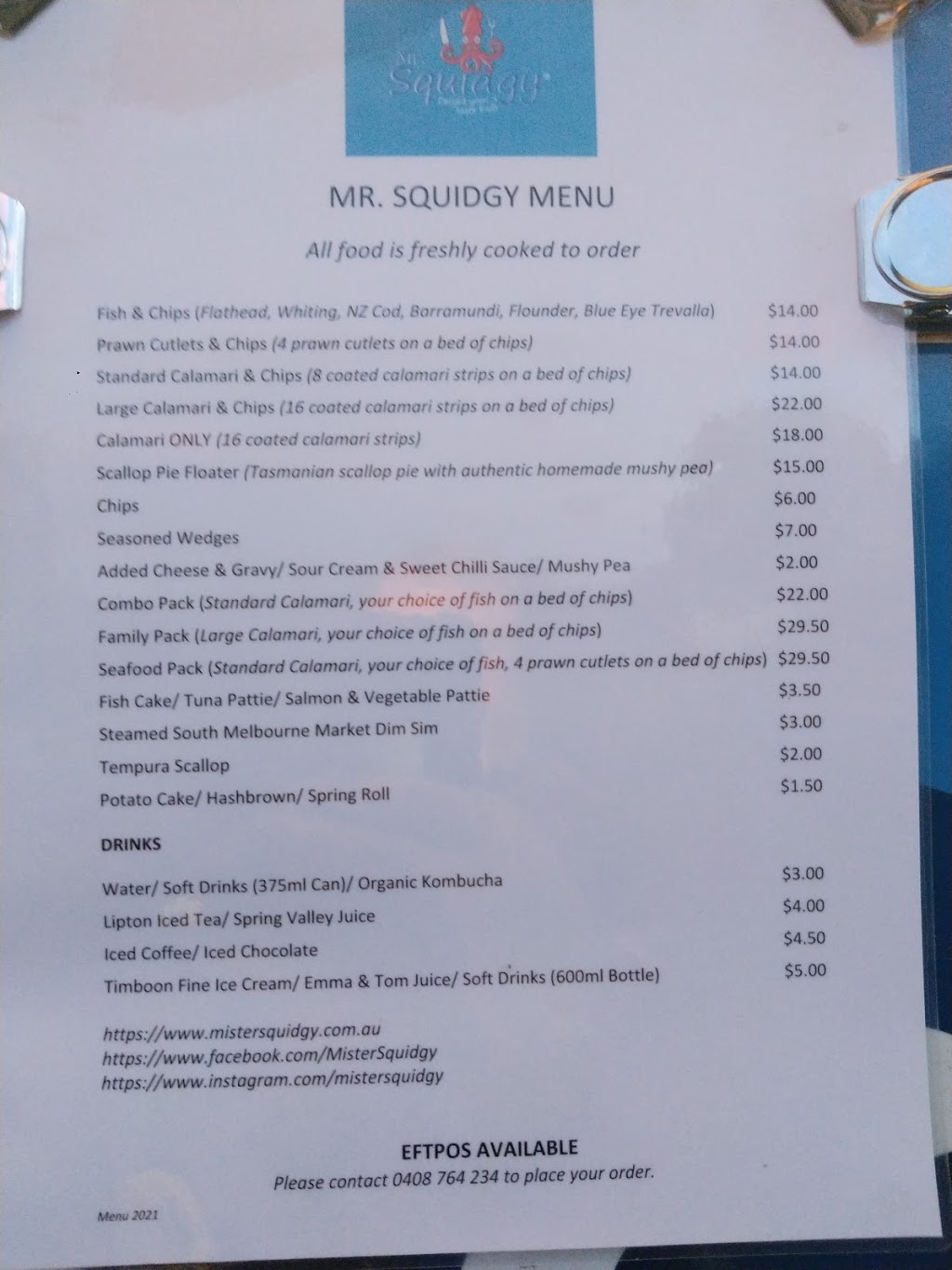 Mister Squidgy Fish and Chips van | meal takeaway | 276 Dereel-Rokewood Jct Rd, Dereel VIC 3352, Australia | 0408764234 OR +61 408 764 234