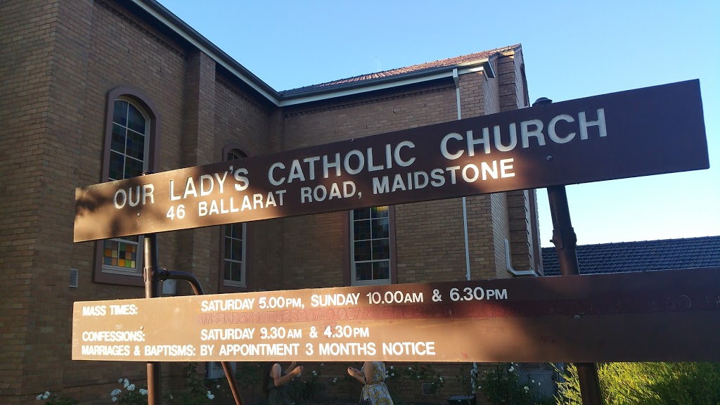 Our Lady of Perpetual Help Catholic Church | church | 46 Ballarat Rd, Maidstone VIC 3012, Australia | 0393179298 OR +61 3 9317 9298