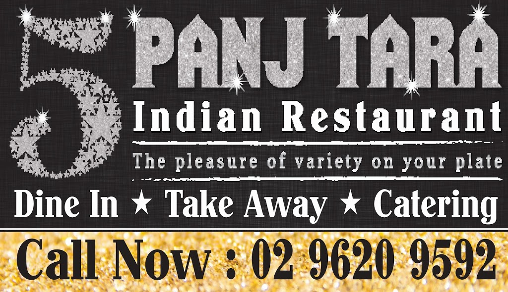 5 Panj Tara Indian Cuisine | restaurant | 5 Rowley St, Seven Hills NSW 2147, Australia | 0296209592 OR +61 2 9620 9592