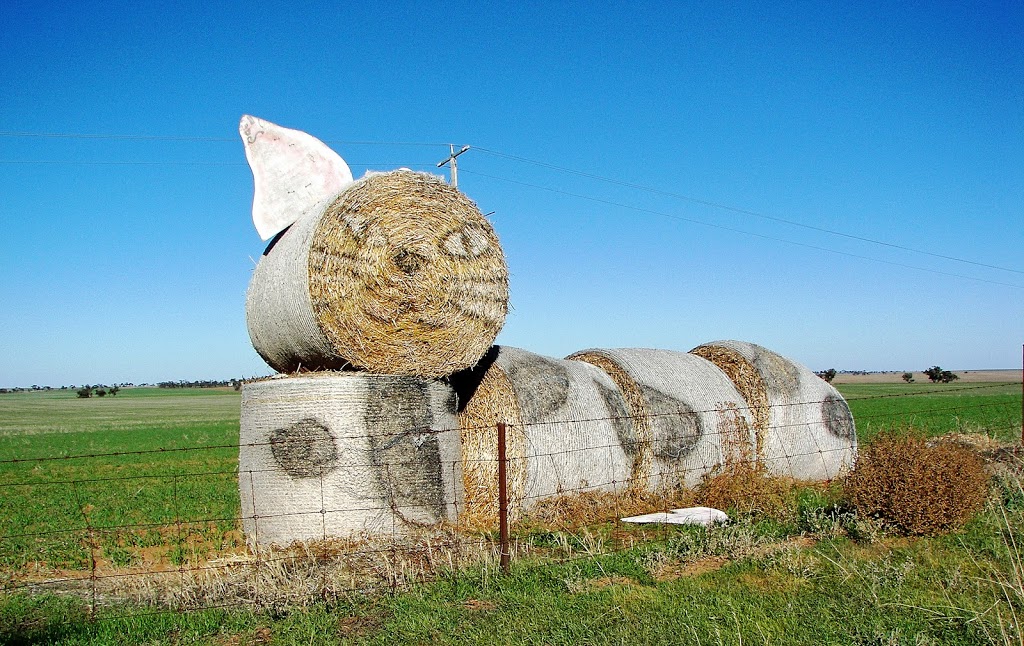 Hay Bale Art South 2018 | Watchupga VIC 3485, Australia