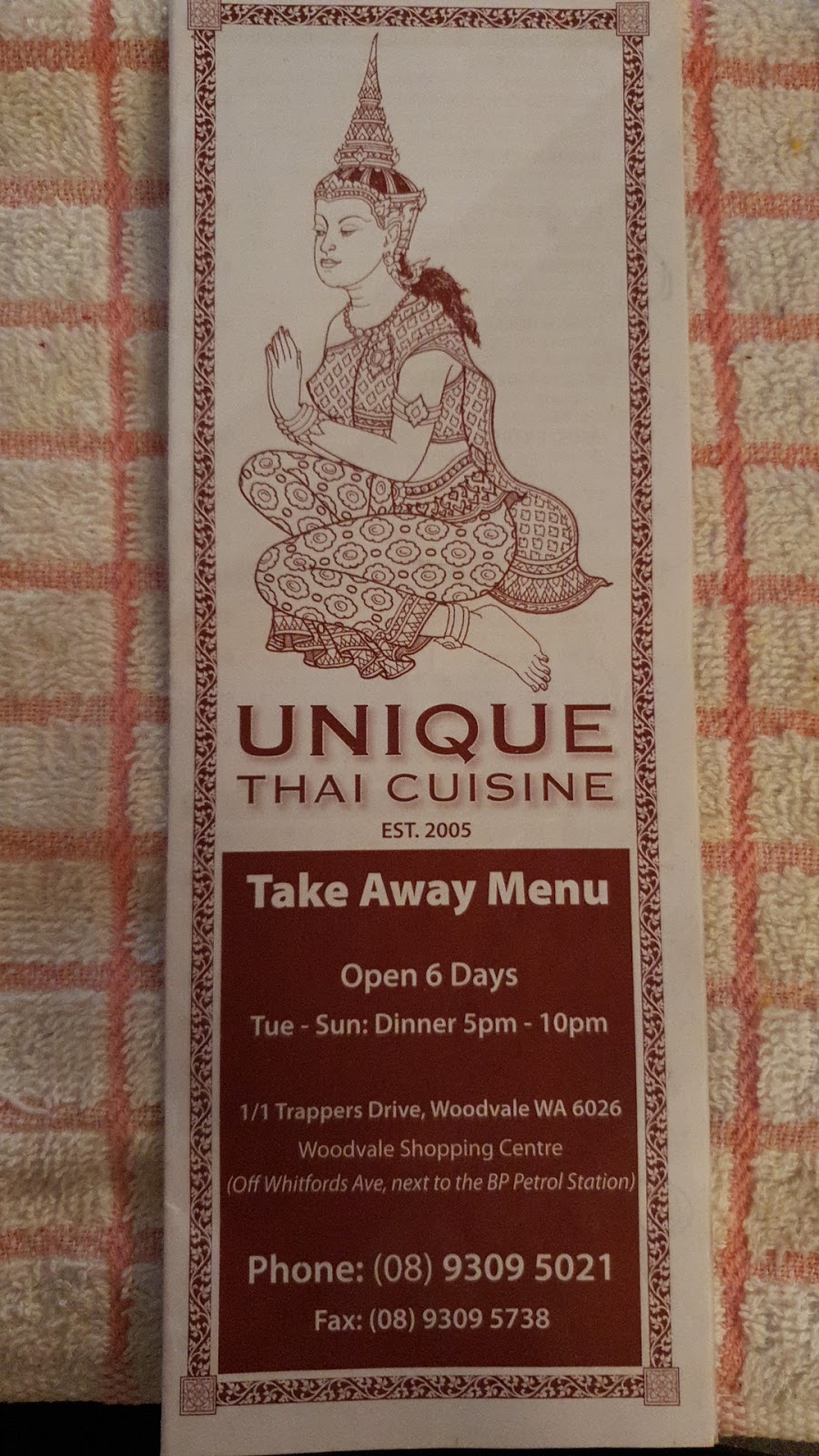 Unique Thai | restaurant | 1/1 Trappers Dr, Woodvale WA 6026, Australia | 0893095021 OR +61 8 9309 5021
