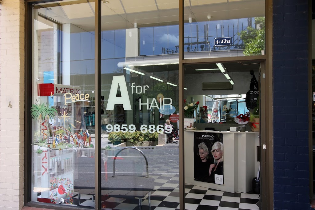 A for Hair | 72A Doncaster Rd, Balwyn North VIC 3104, Australia | Phone: (03) 9859 6869