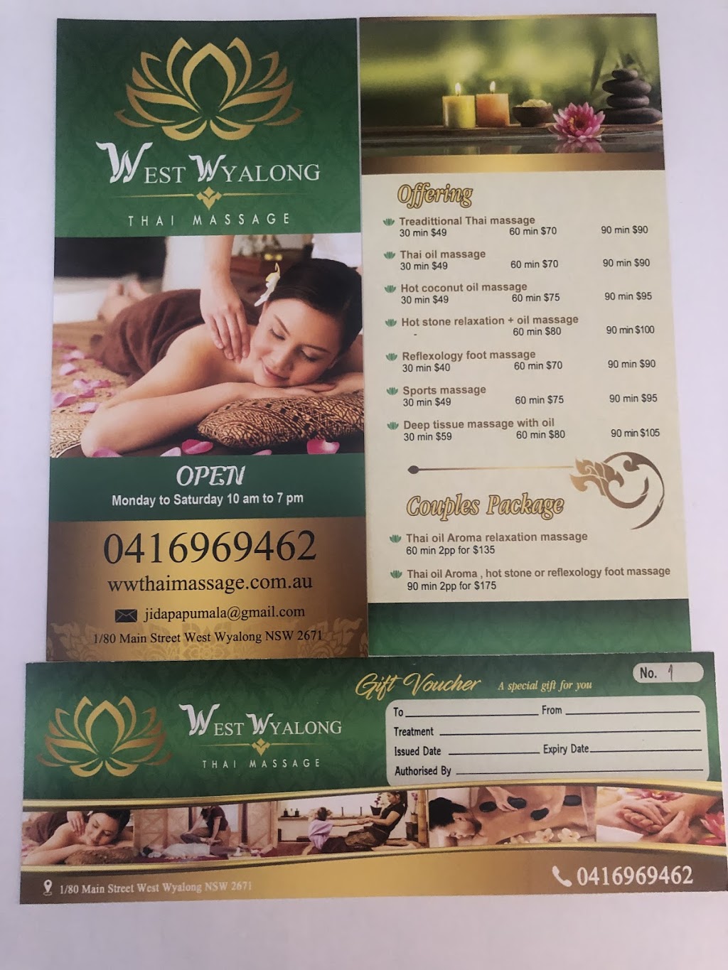 West Wyalong Thai Massage | 1/80 Main St, West Wyalong NSW 2671, Australia | Phone: 0416 969 462