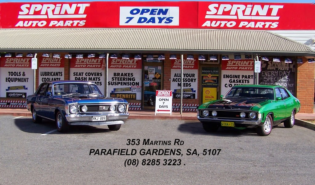 Sprint Auto Parts | car repair | 353 Martins Rd, Parafield Gardens SA 5107, Australia | 0882853223 OR +61 8 8285 3223