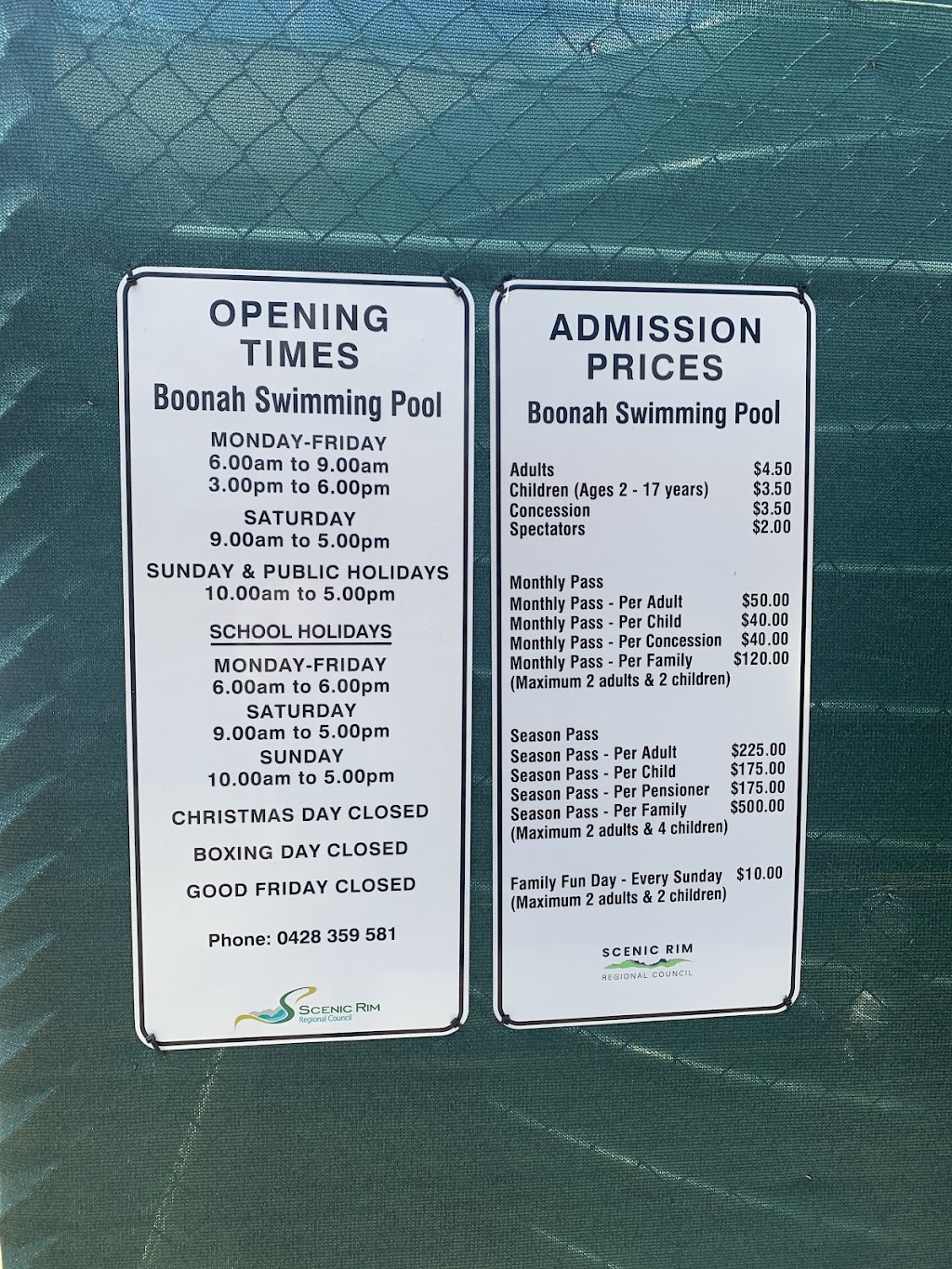 Boonah Pool (Seasonal) | 32 Macquarie St, Boonah QLD 4310, Australia | Phone: (07) 5208 7006