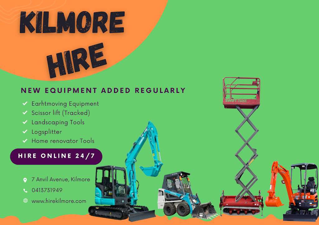 Kilmore Hire | point of interest | 7 Anvil Av, Kilmore VIC 3764, Australia | 0413731949 OR +61 413 731 949