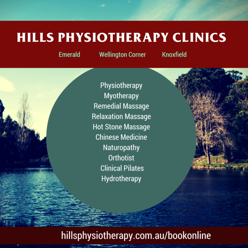 Hills Physiotherapy and Muscular Health | 3/1565 Ferntree Gully Rd, Knoxfield VIC 3180, Australia | Phone: (03) 9753 2507