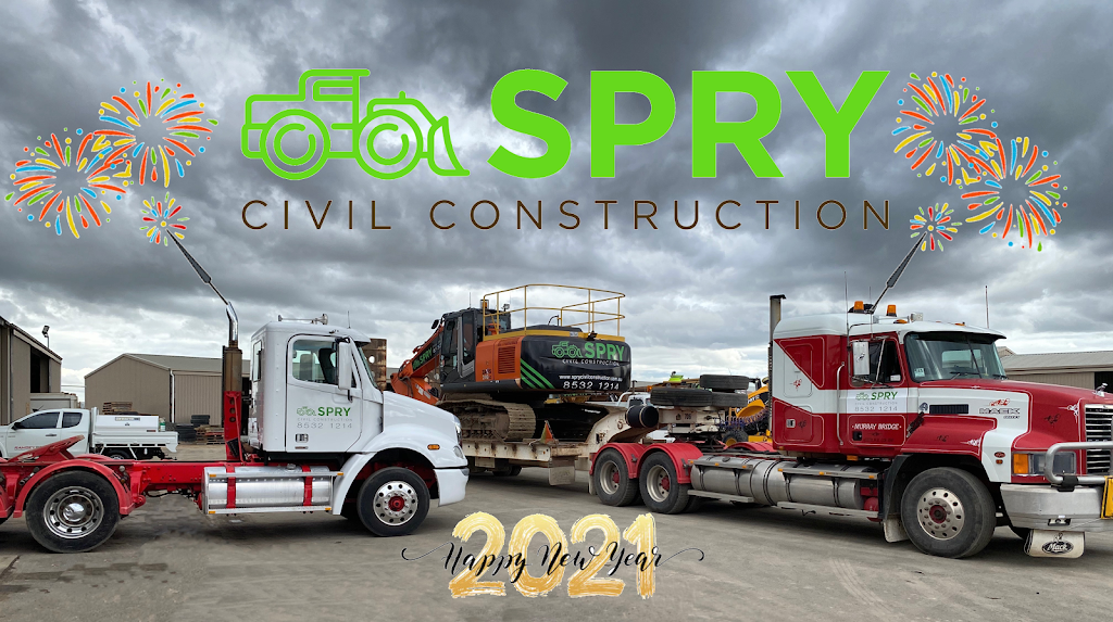 SPRY CIVIL CONSTRUCTION Pty Ltd. | general contractor | 22 Fuschia Rd, Murray Bridge SA 5253, Australia | 0885321214 OR +61 8 8532 1214