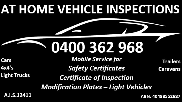 At Home Vehicle Inspections | 17 Hoolahan Dr, Mareeba QLD 4880, Australia | Phone: 0400 362 968