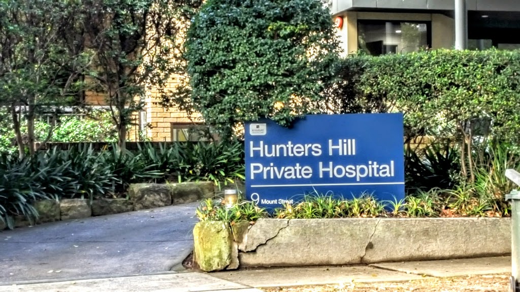 Hunters Hill Private Hospital | hospital | 9 Mount St, Hunters Hill NSW 2110, Australia | 0288769300 OR +61 2 8876 9300