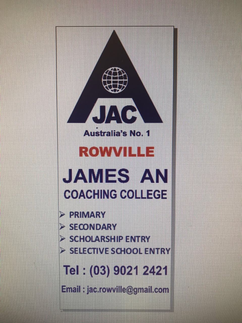 James An College Rowville | 9 Humphreys Way, Rowville VIC 3178, Australia | Phone: 0490 843 256