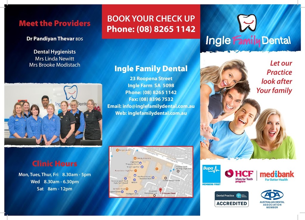 Ingle Family Dental | dentist | 23 Roopena St, Ingle Farm SA 5098, Australia | 0882651142 OR +61 8 8265 1142