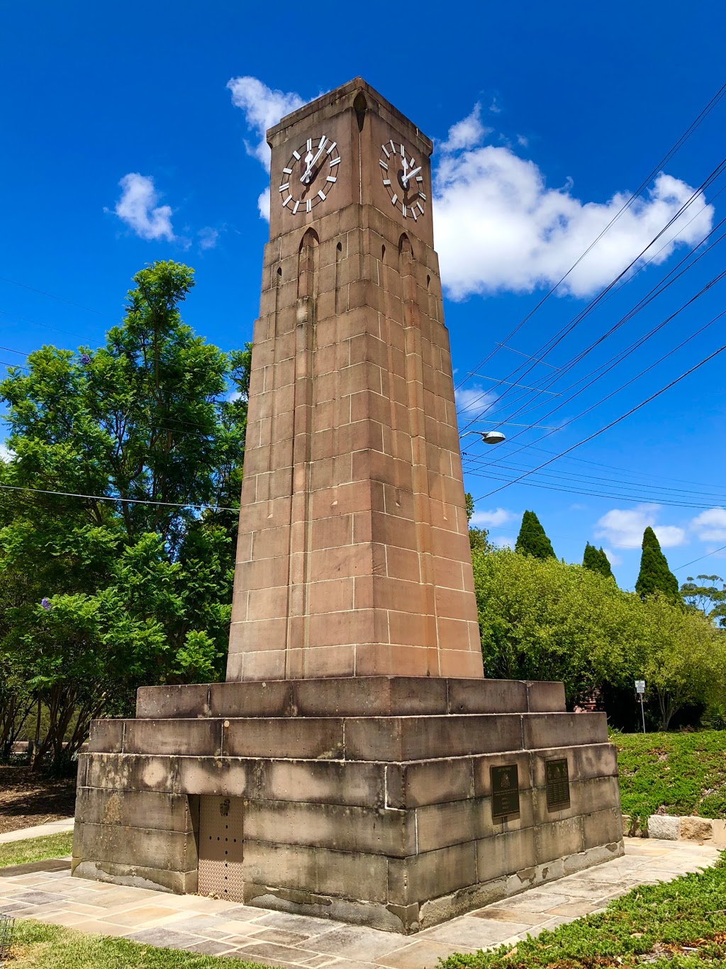Northbridge Memorial Clock Tower | park | Strathallen Ave, Northbridge NSW 2063, Australia