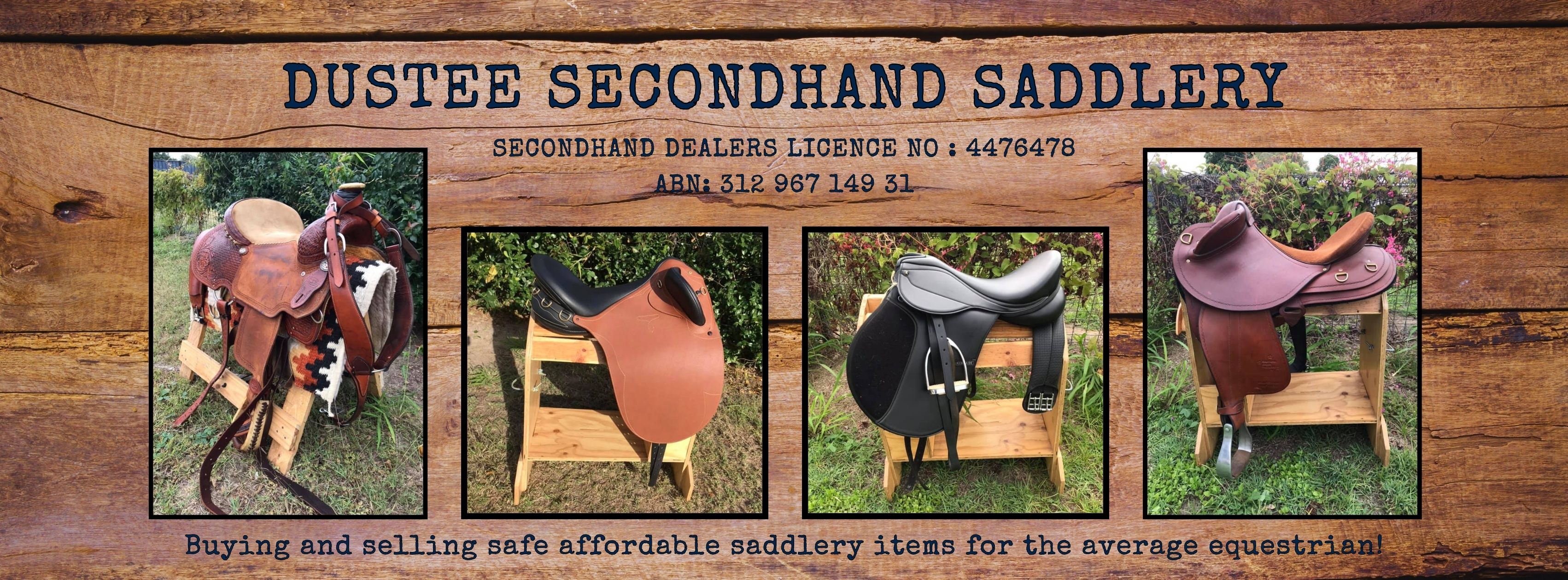Dustee Secondhand Saddlery | 33 Hinkler Ave, Bundaberg North QLD 4670, Australia | Phone: 0434 413 955