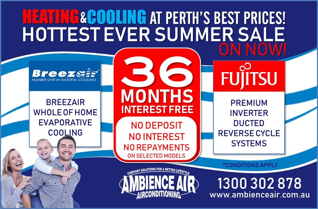 Ambience Air Airconditioning | store | 53 Discovery Dr, Bibra Lake WA 6163, Australia | 1300302878 OR +61 1300 302 878