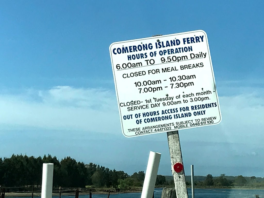 Comerong Island Ferry | Berrys Canal, Numbaa NSW 2540, Australia | Phone: 0448 611 100