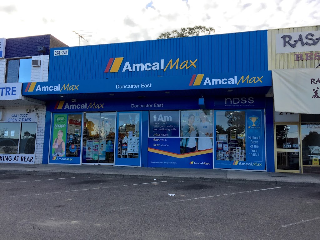 Amcal+ Pharmacy Doncaster East | pharmacy | 274-276 Blackburn Rd, East Doncaster VIC 3109, Australia | 0398424426 OR +61 3 9842 4426