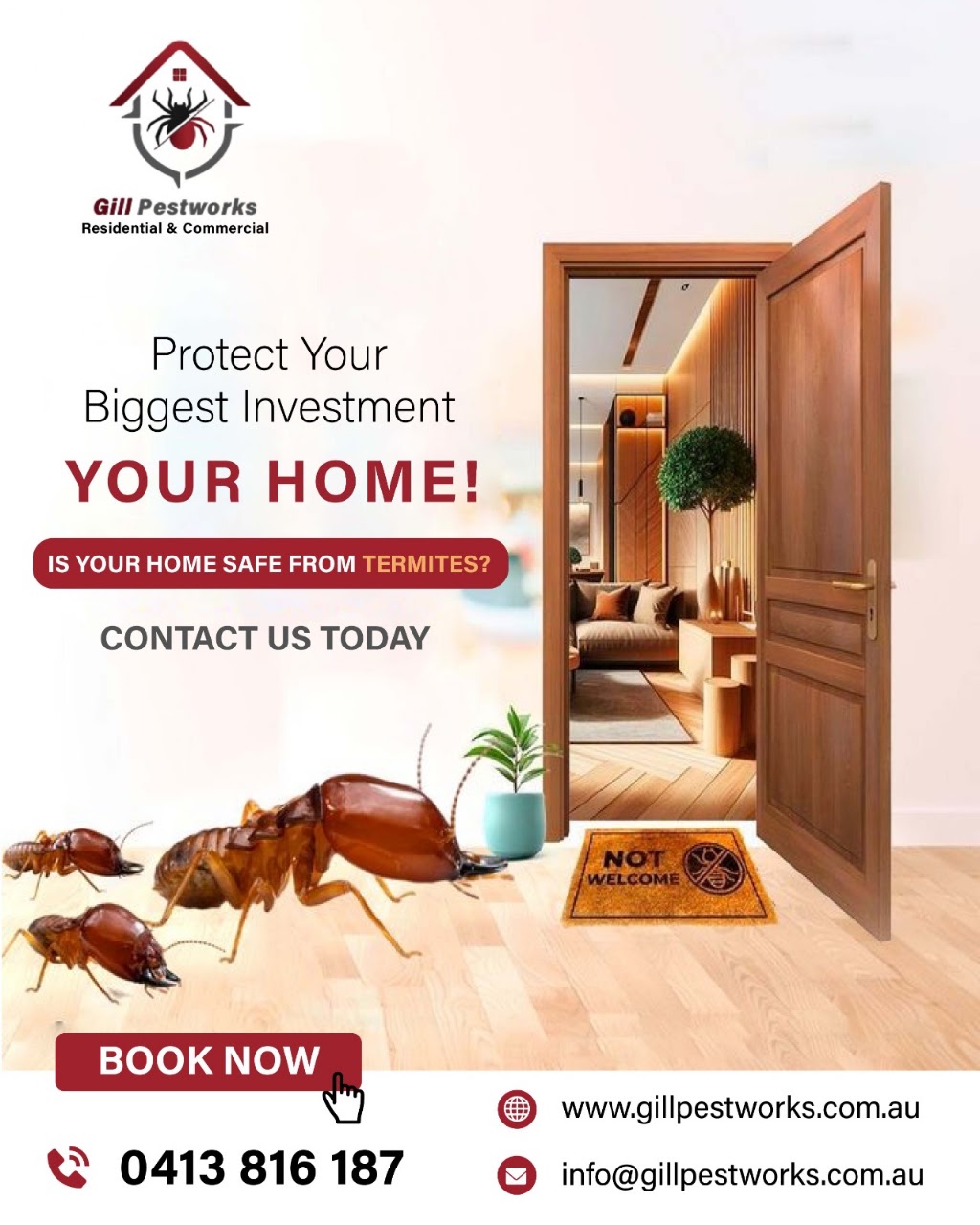Gill pestworks | Kaduna Dr, Officer South VIC 3809, Australia | Phone: 0452 176 187