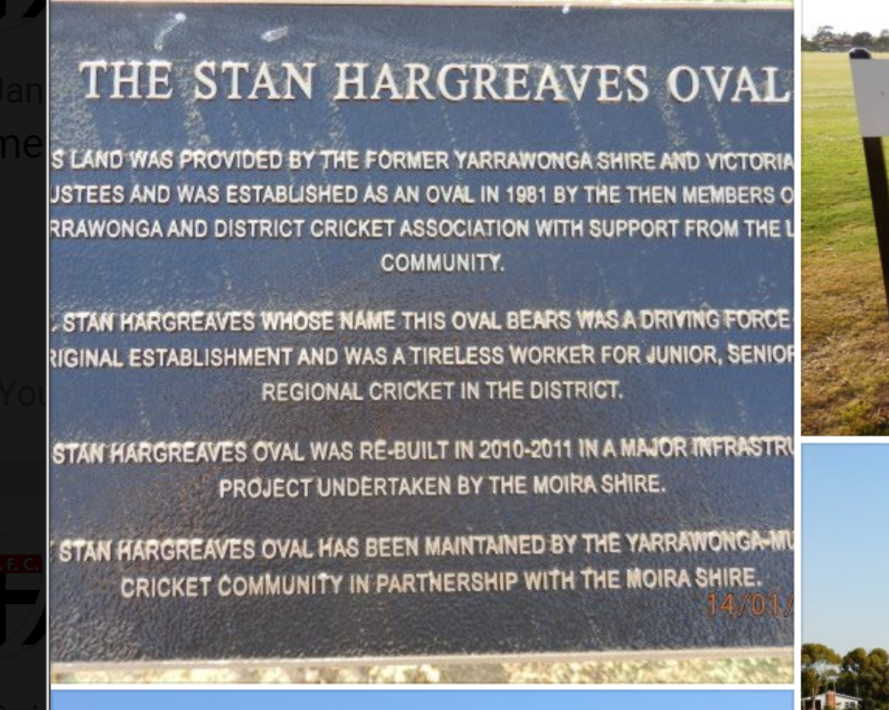Stan Hargreaves Oval | LOT 2 Gilmore St, Yarrawonga VIC 3730, Australia, LOT 2 Gilmore St, Yarrawonga VIC 3730, Australia