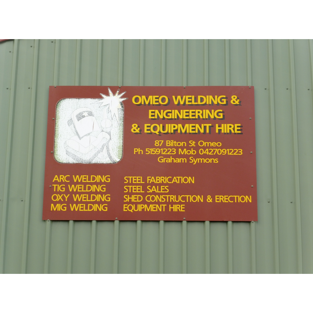 Omeo Welding & Engineering & Equipt Hire |  | 87 Bilton St, Omeo VIC 3898, Australia | 0351591223 OR +61 3 5159 1223