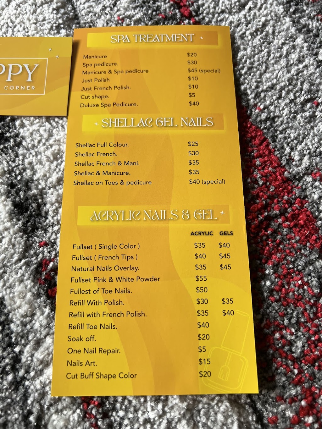 Happy Nails & Spa Corner | 1 Coventry Rd, Traralgon VIC 3844, Australia | Phone: 0466 901 479