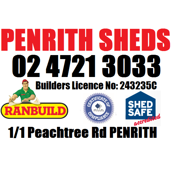 Ranbuild Sheds Penrith | 1/1 Peachtree Rd, Penrith NSW 2750, Australia | Phone: (02) 4721 3033