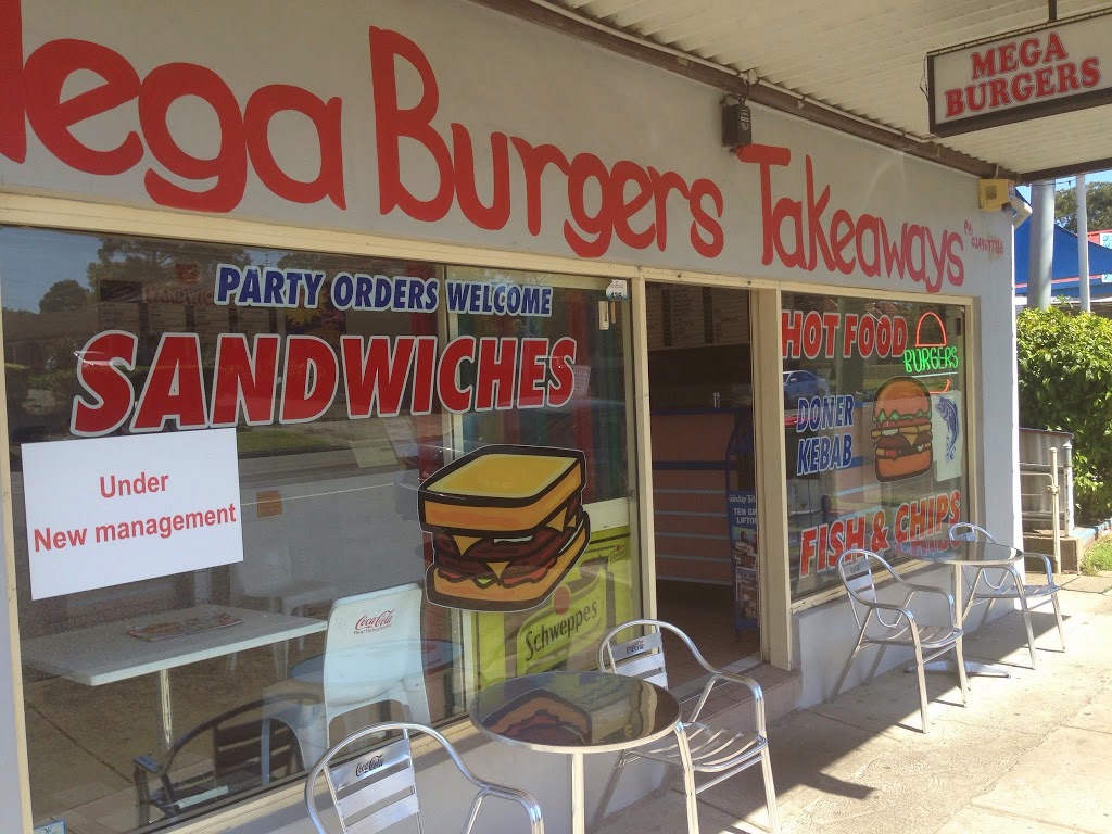 Mega Burgers Takeaway | restaurant | 436 Maitland Rd, Mayfield West NSW 2304, Australia | 0249677786 OR +61 2 4967 7786