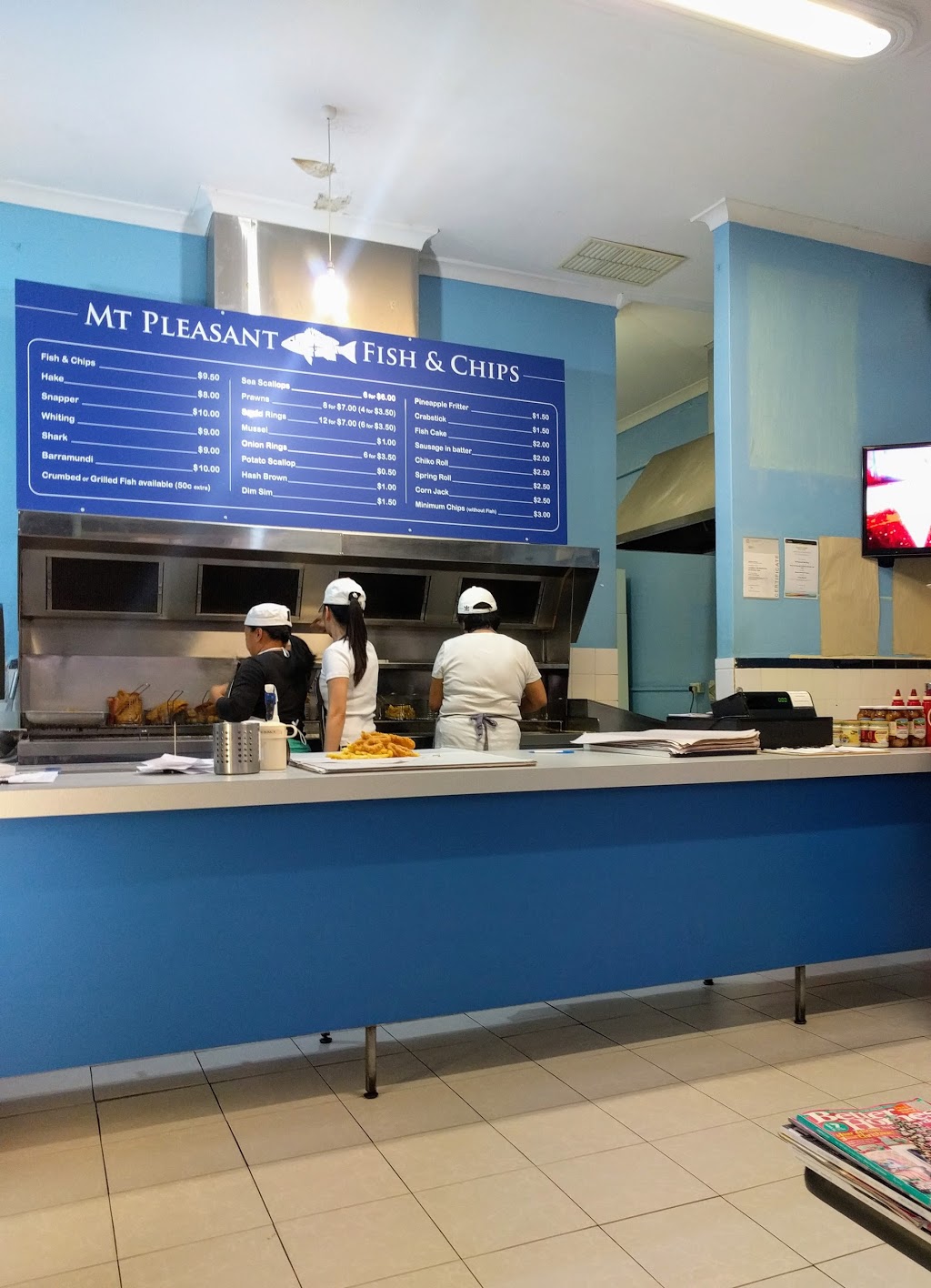 Mt Pleasant Fish & Chips | restaurant | 89 Glenelg St, Mount Pleasant WA 6153, Australia | 0893645981 OR +61 8 9364 5981