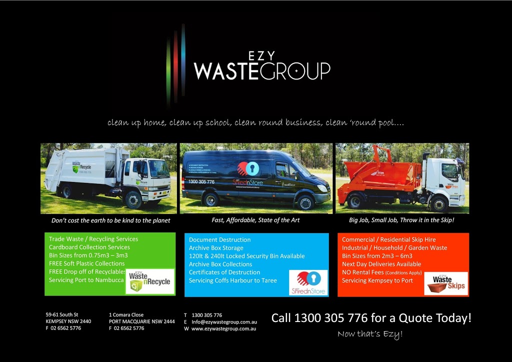 Ezy Waste Skips | 59-61 Faulkner St, South Kempsey NSW 2440, Australia | Phone: 1300 305 776