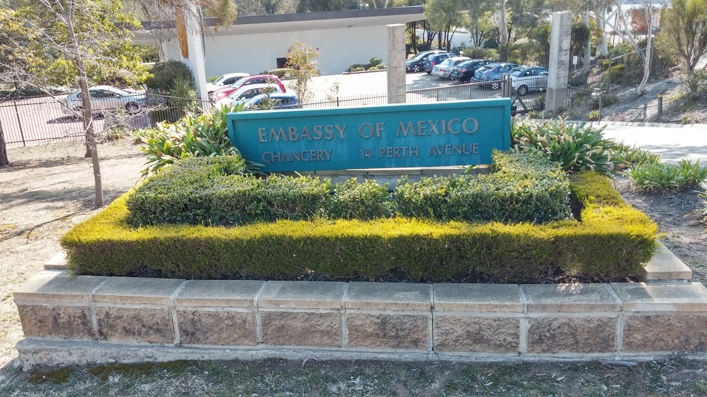 Embassy of Mexico | embassy | 14 Perth Ave, Yarralumla ACT 2600, Australia | 0262733963 OR +61 2 6273 3963