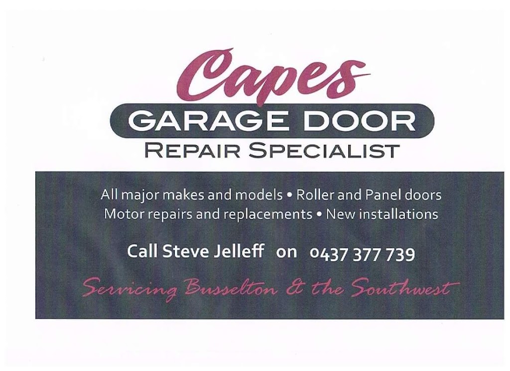 Capes Garage Door Repair Specialist | 65 Kookaburra Way, Vasse WA 6280, Australia | Phone: 0437 377 739