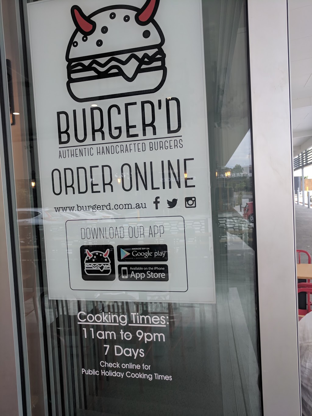 Burger’D Ashmore | restaurant | 4/501 Olsen Ave, Ashmore QLD 4214, Australia | 0755649989 OR +61 7 5564 9989