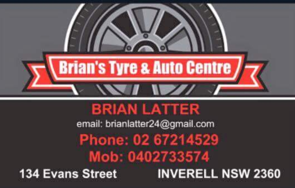 Brian’s Tyre & Auto Centre | car repair | 134 Evans St, Inverell NSW 2360, Australia | 0267214529 OR +61 2 6721 4529