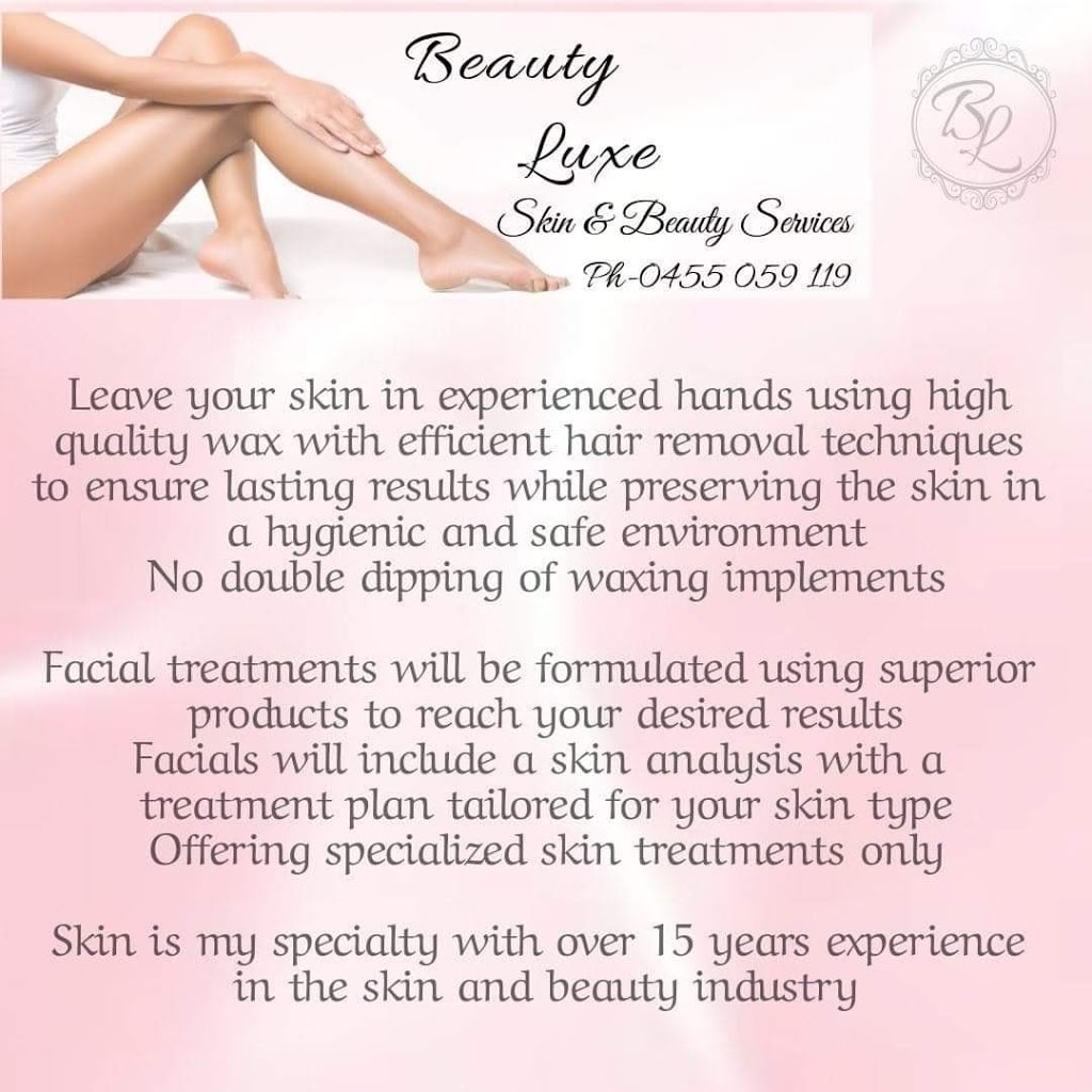 Beauty Luxe Skin & Beauty | beauty salon | Woodlands Blvd, Waterford QLD 4133, Australia | 0455059119 OR +61 455 059 119