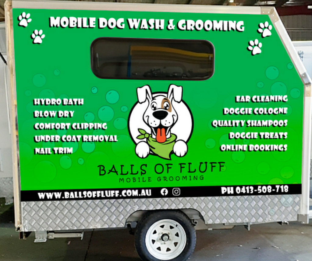 Balls Of Fluff Mobile Grooming & Dog Wash | 9 Hardwicke Pl, Kambah ACT 2902, Australia | Phone: 0413 508 718