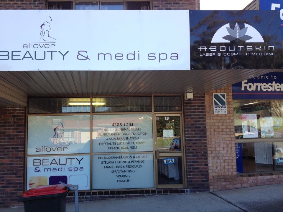 All Over Beauty & Medi Spa | hair care | 10/15-17 Forresters Beach Rd, Forresters Beach NSW 2260, Australia | 0243851243 OR +61 2 4385 1243