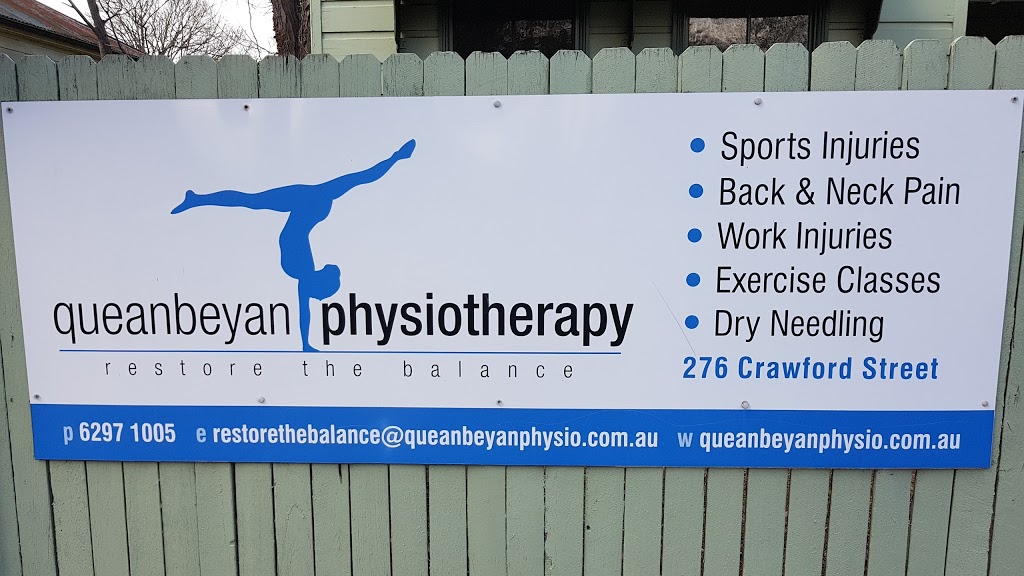 Queanbeyan Physiotherapy Centre | physiotherapist | 276 Crawford St, Queanbeyan NSW 2620, Australia | 0262971005 OR +61 2 6297 1005