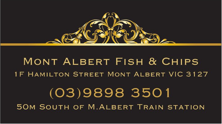 Mont Albert Fish & Chips | meal takeaway | 1F Hamilton St, Mont Albert VIC 3127, Australia | 0421136777 OR +61 421 136 777