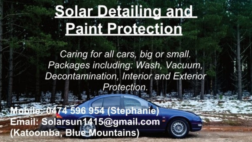 Solar Automotive Detailing | car wash | Boronia Rd, Bullaburra NSW 2784, Australia | 0474596954 OR +61 474 596 954