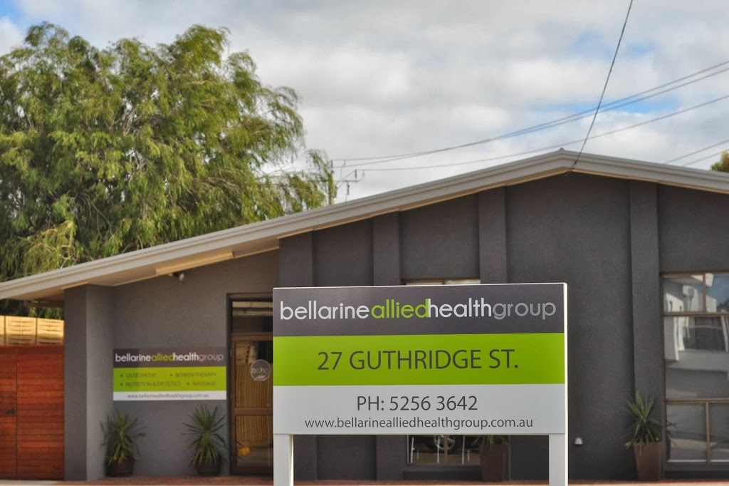 Bellarine Allied Health Group | doctor | 27 Guthridge St, Ocean Grove VIC 3226, Australia | 0352563642 OR +61 3 5256 3642