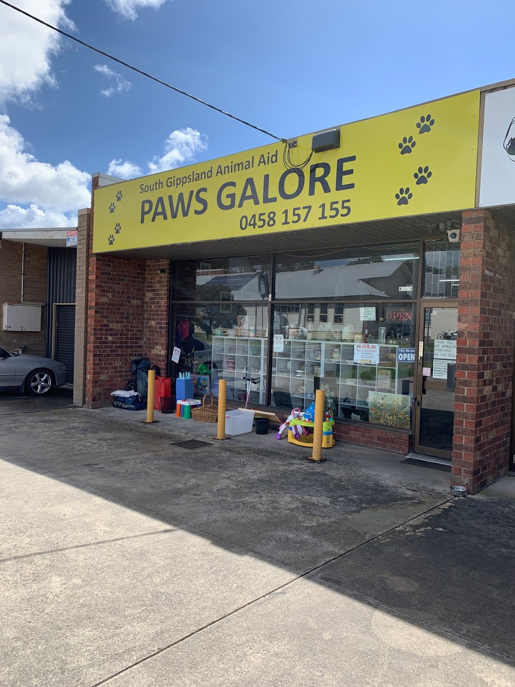 SSouth Gippsland Animal Aid - Paws Galore Op Shop | home goods store | 74A Watt St, Wonthaggi VIC 3995, Australia | 0356743948 OR +61 3 5674 3948