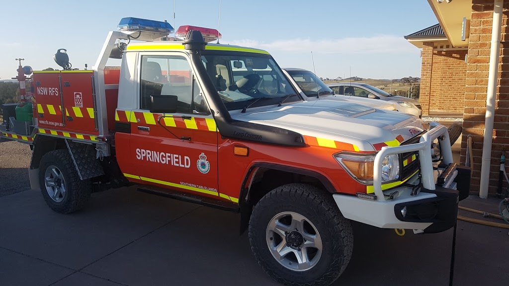Springfield NSWRFS | fire station | 1093 Spring Range Rd, Springrange NSW 2618, Australia | 0418444325 OR +61 418 444 325