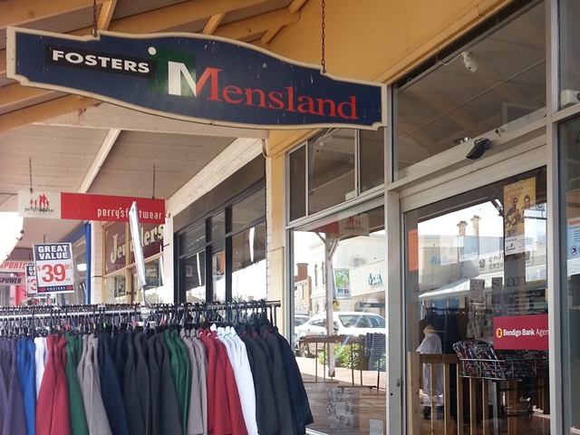Fosters Mensland - Stawell | clothing store | 138 Main St, Stawell VIC 3380, Australia | 0353581137 OR +61 3 5358 1137