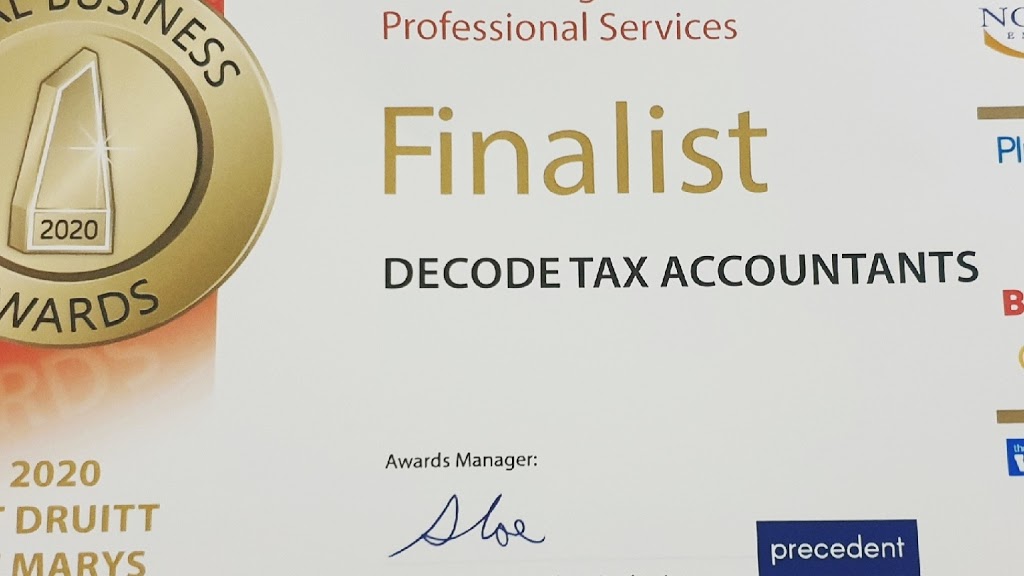 Decode Tax Accountants | 184 Swallow Dr, Erskine Park NSW 2759, Australia | Phone: 0423 307 827