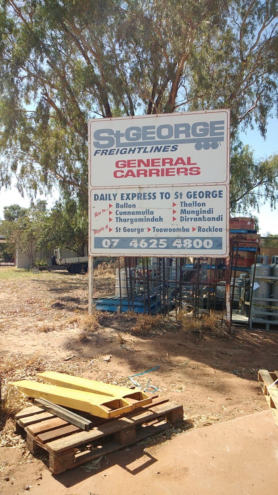 St George Freightlines | 106 Jane St, Cunnamulla QLD 4490, Australia | Phone: (07) 4655 2019