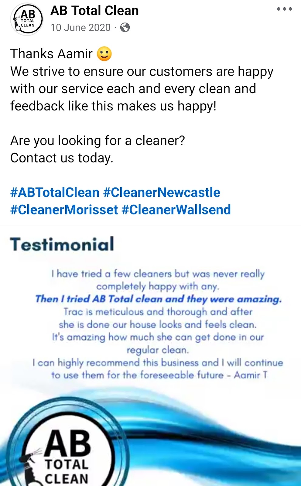 AB Total Clean | Beauty Point Rd, Morisset NSW 2264, Australia | Phone: 0403 988 802