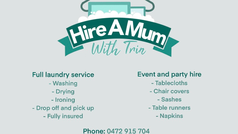 Hire A Mum With Trin Ironing Services | laundry | 8 Foxtail St, Fern Bay NSW 2295, Australia | 0472915704 OR +61 472 915 704