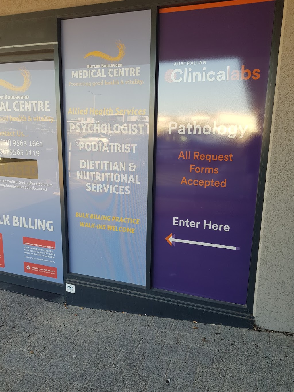Australian Clinical Labs | doctor | Boulevarde Medical Centre, 175 Butler Blvd, Butler WA 6036, Australia | 0895627622 OR +61 8 9562 7622