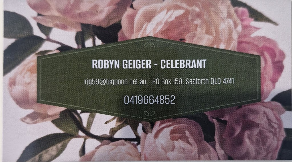 Robyn Geiger Marriage Celebrant | Unit 58/32 Headland Dr, Haliday Bay QLD 4740, Australia | Phone: 0419 664 852