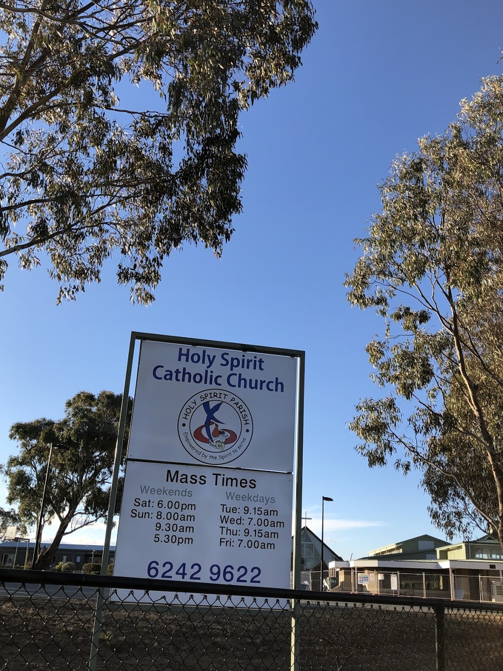 Holy Spirit Catholic Church, Gungahlin | church | 93 Burdekin Ave, Amaroo ACT 2914, Australia | 0262429622 OR +61 2 6242 9622